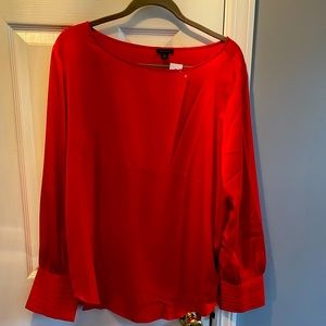 NWT Beautiful red dress blouse from Ann Taylor XXL